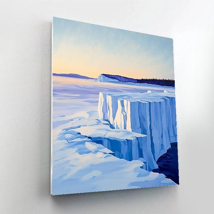 Lawren Harris Inspired Radiant Arctic Icefield Paint by numbers art