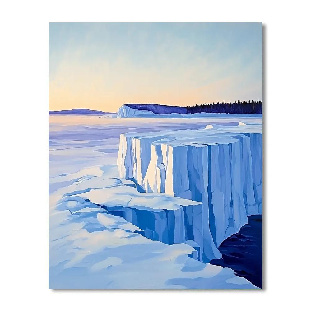 Lawren Harris Inspired Radiant Arctic Icefield Paint by numbers art