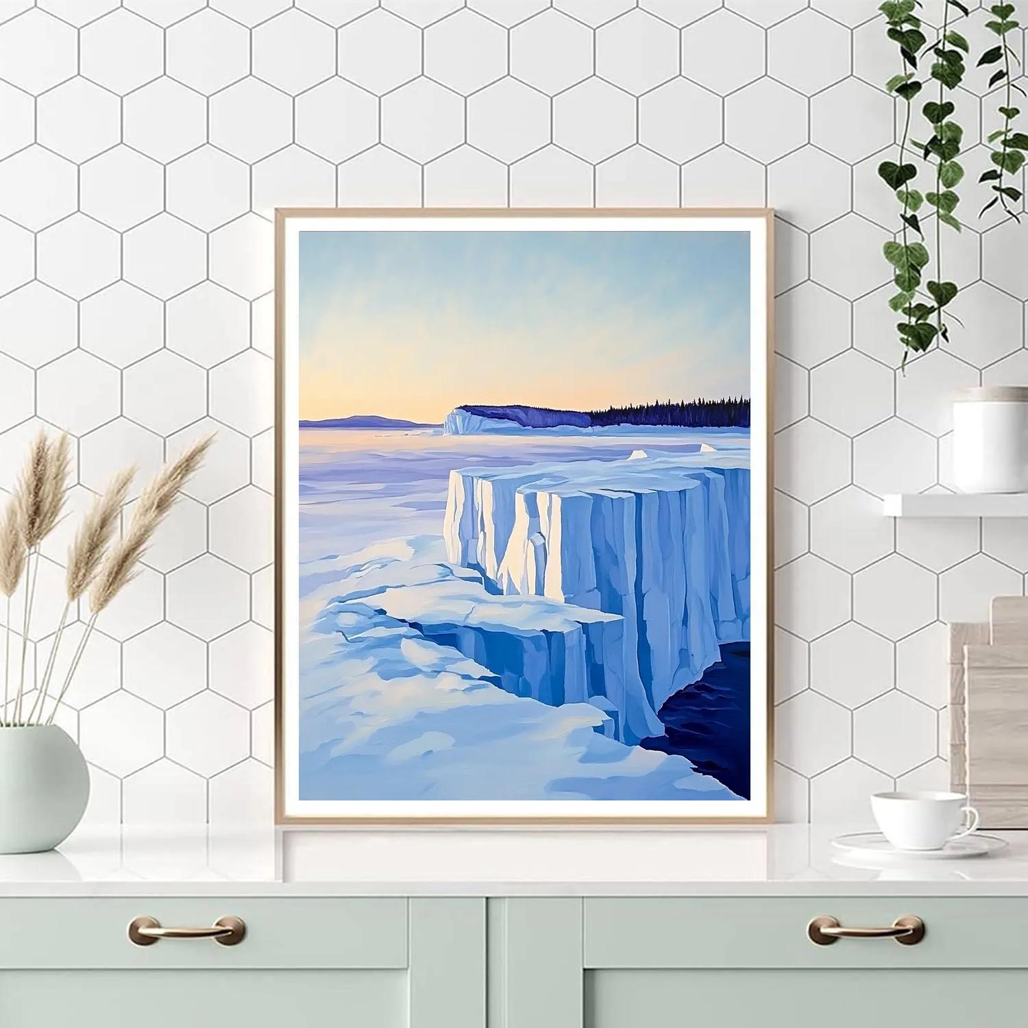 Lawren Harris Inspired Radiant Arctic Icefield Paint by numbers art
