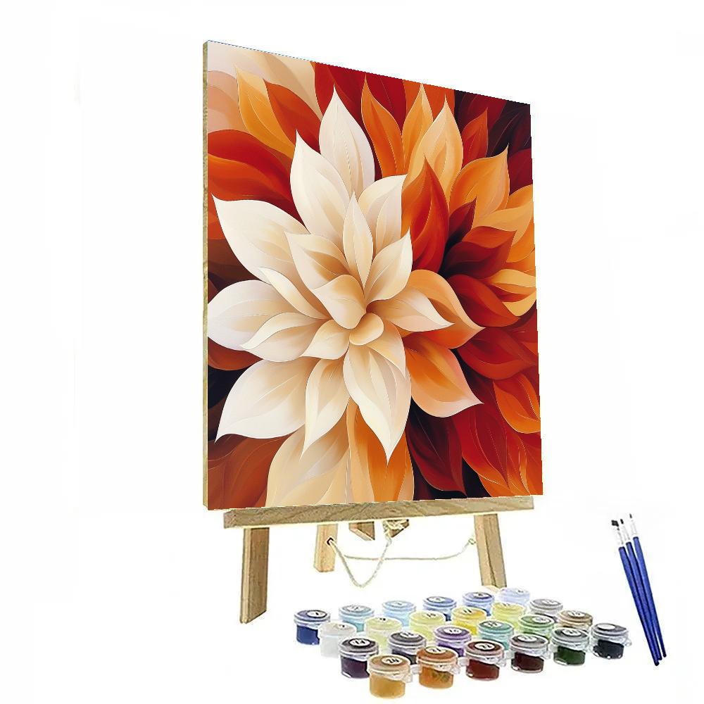 Georgia OKeeffe Inspired Desert Flowers Numbered painting kits