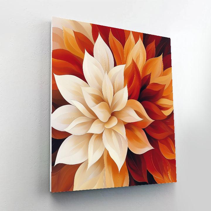 Georgia OKeeffe Inspired Desert Flowers Numbered painting kits