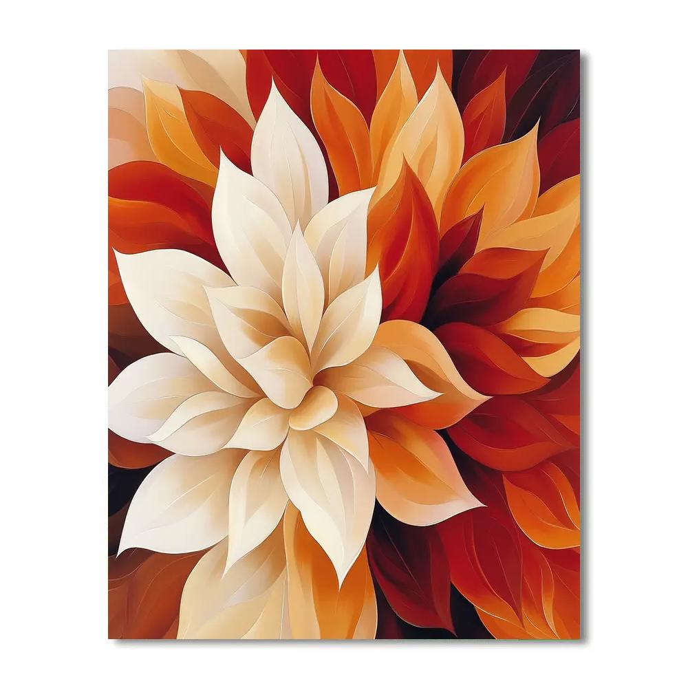 Georgia OKeeffe Inspired Desert Flowers Numbered painting kits
