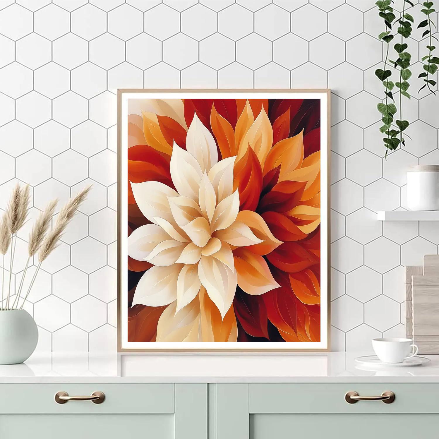 Georgia OKeeffe Inspired Desert Flowers Numbered painting kits