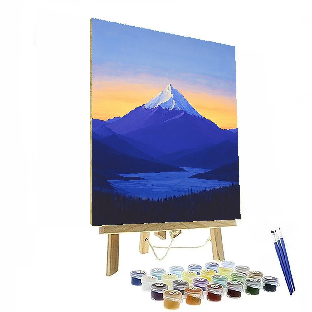 Lawren Harris Inspired Silent Mountain Monolith Numbered painting kits