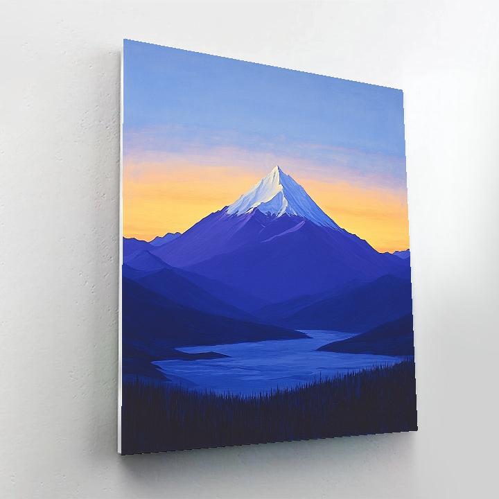 Lawren Harris Inspired Silent Mountain Monolith Numbered painting kits