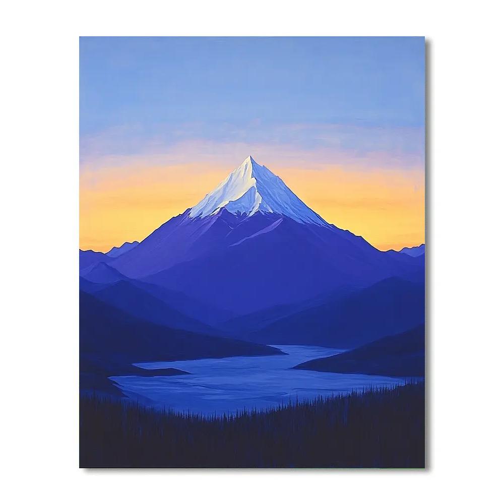 Lawren Harris Inspired Silent Mountain Monolith Numbered painting kits