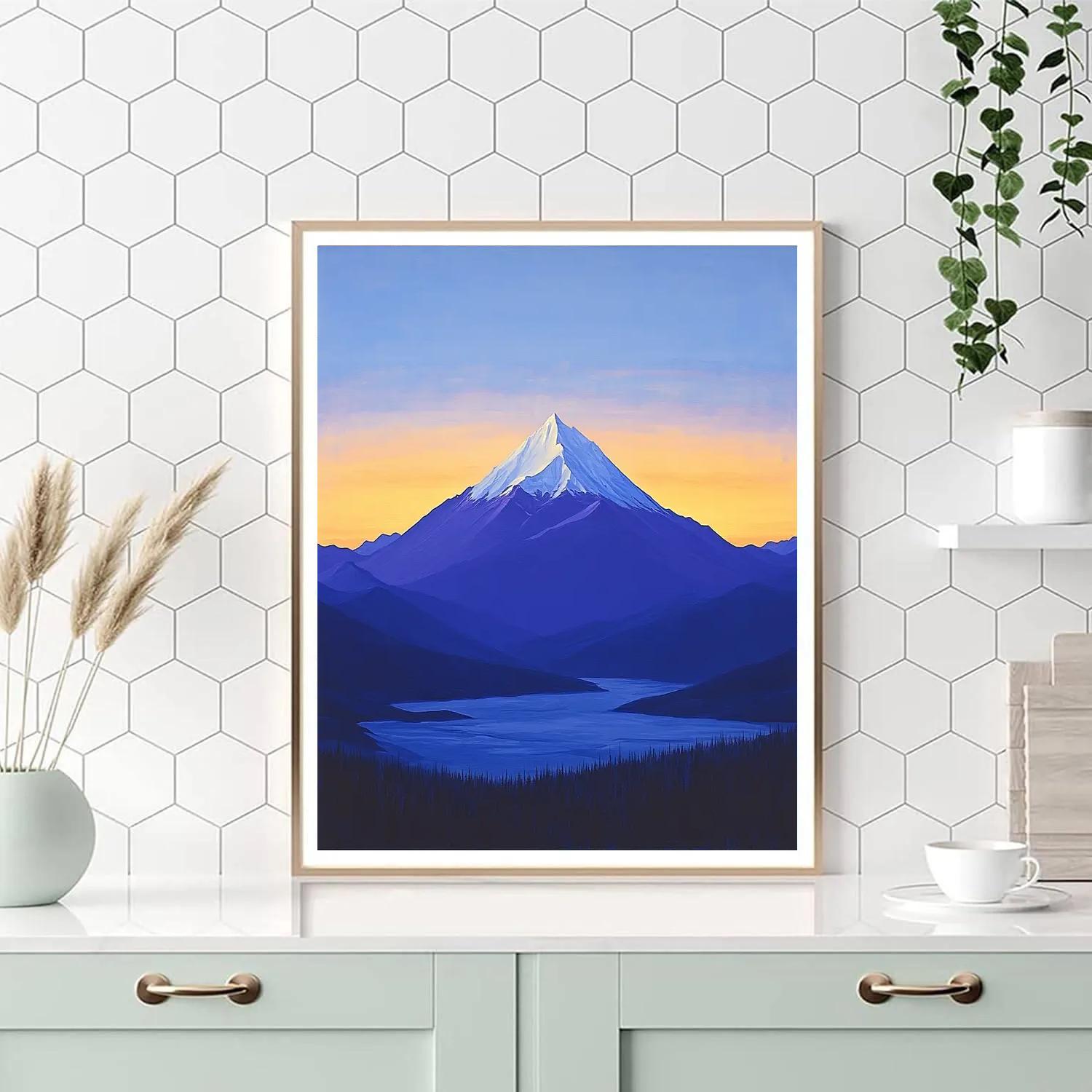 Lawren Harris Inspired Silent Mountain Monolith Numbered painting kits