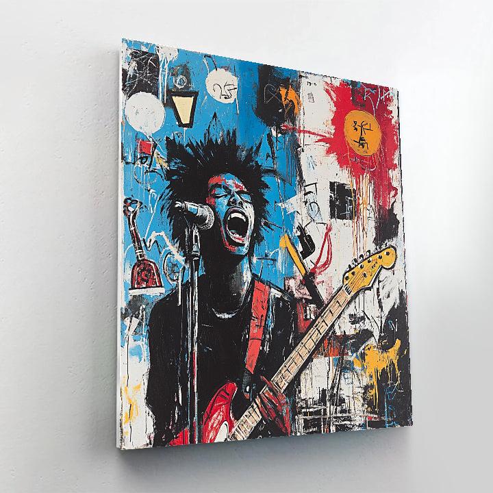 Jean-Michel Basquiat Inspired Urban Music Scene Paint by numbers kits