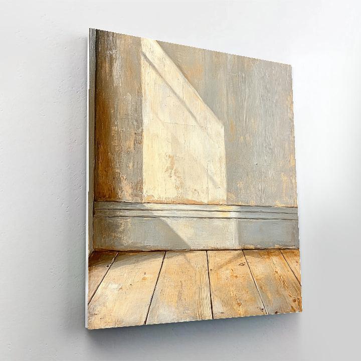 Johannes Vermeer Inspired Reflections On Polished Wooden Floor Paint by numbers kits