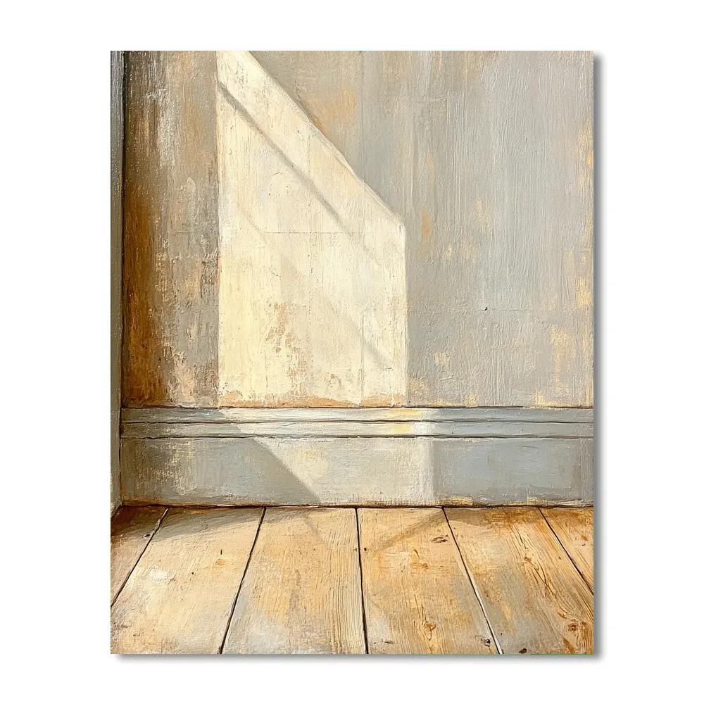 Johannes Vermeer Inspired Reflections On Polished Wooden Floor Paint by numbers kits