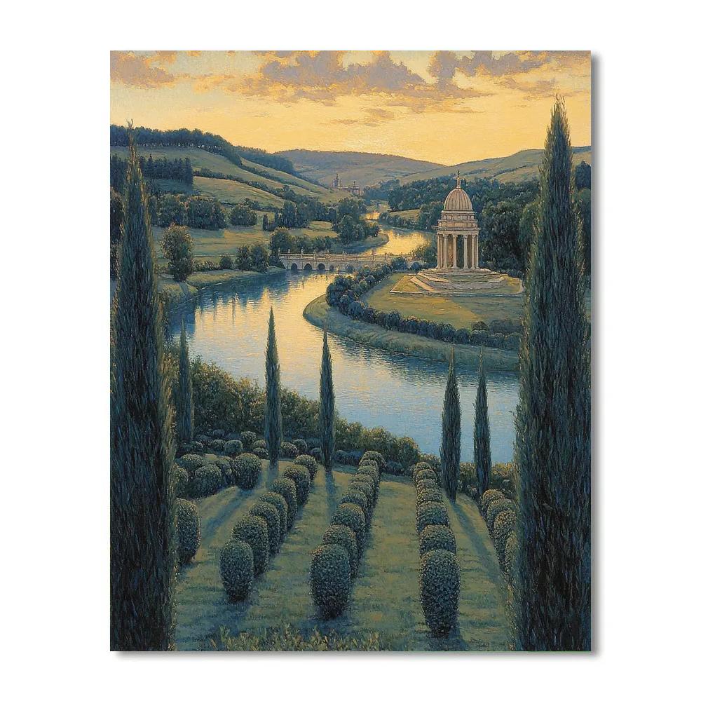 Raphael Inspired Luminous River Valley Numbered painting kits