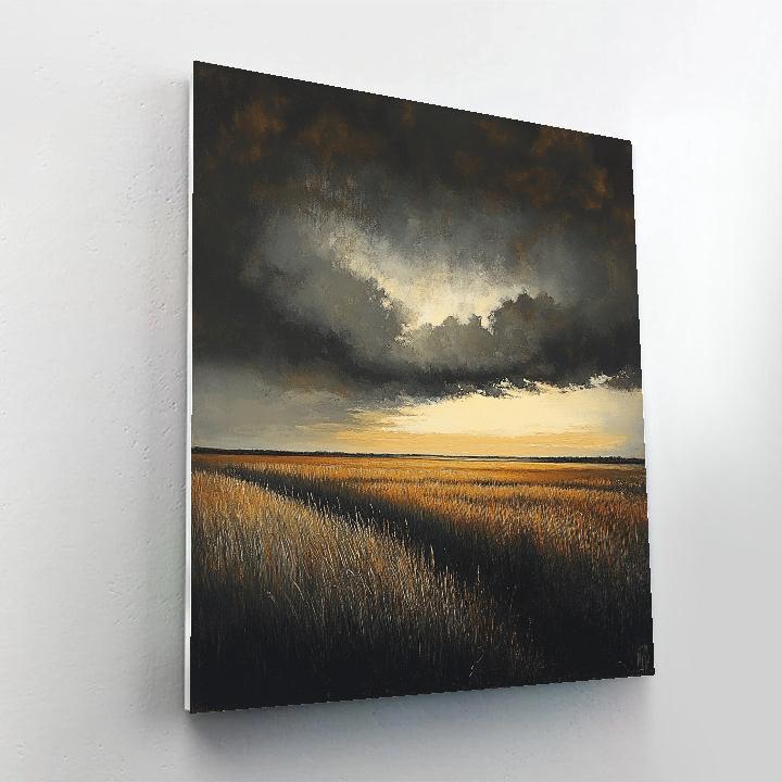 Rembrandt Inspired Twilight Field With Luminous Horizon Paint by numbers kits