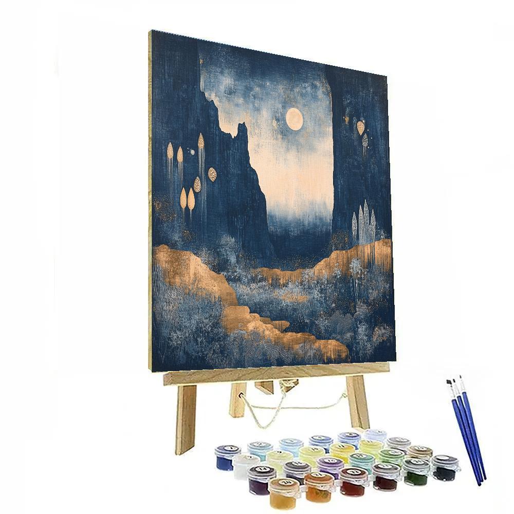 Max Ernst Inspired Lunar Garden Numbered painting kits