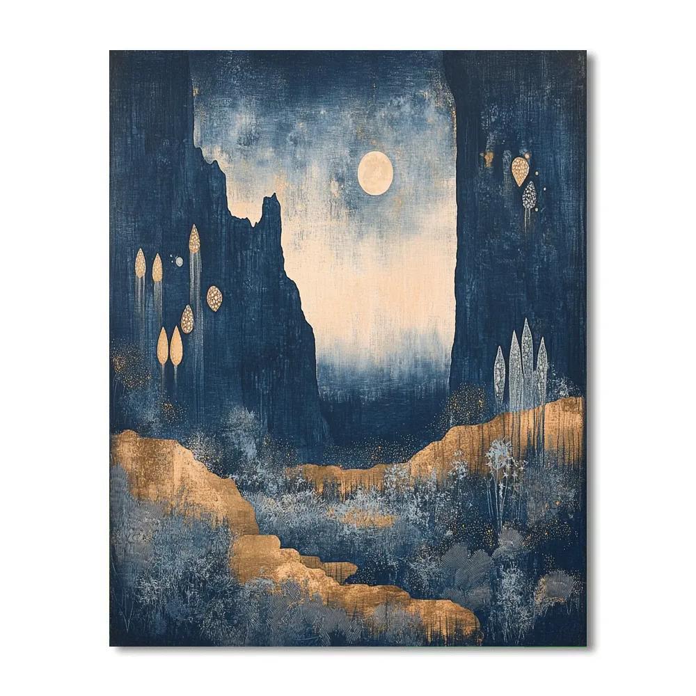 Max Ernst Inspired Lunar Garden Numbered painting kits