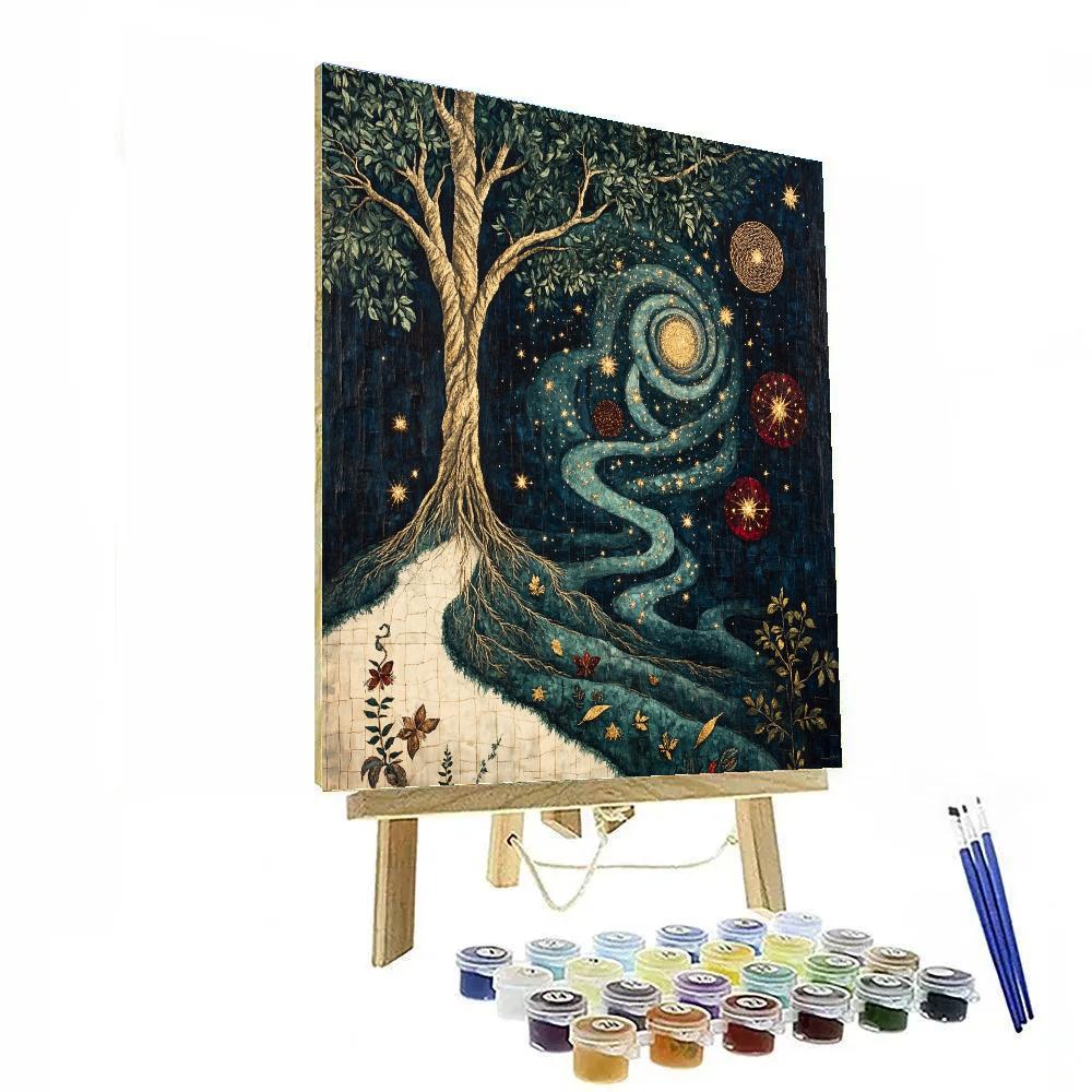Frida Kahlo Inspired Rooted Cosmos Paint by numbers kits