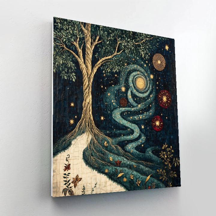 Frida Kahlo Inspired Rooted Cosmos Paint by numbers kits