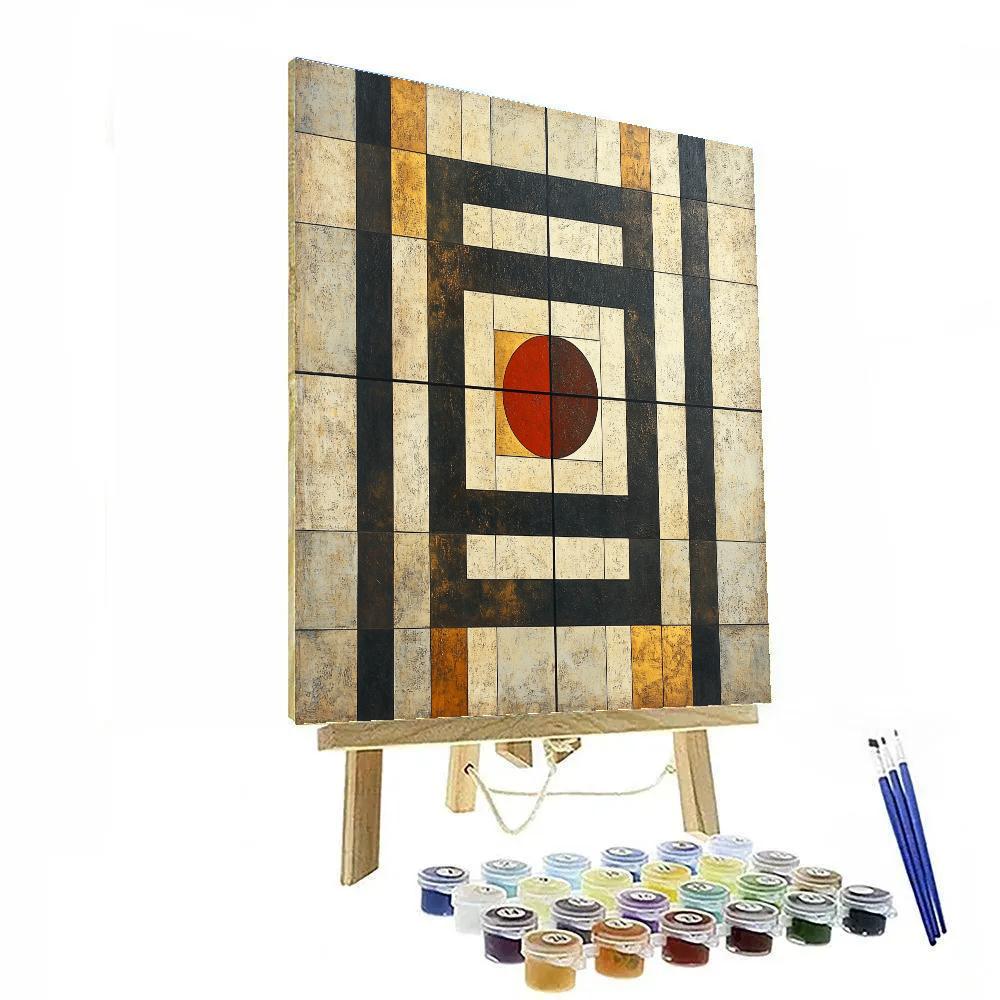 Kazimir Malevich Inspired Quiet Geometry Painting by numbers kit
