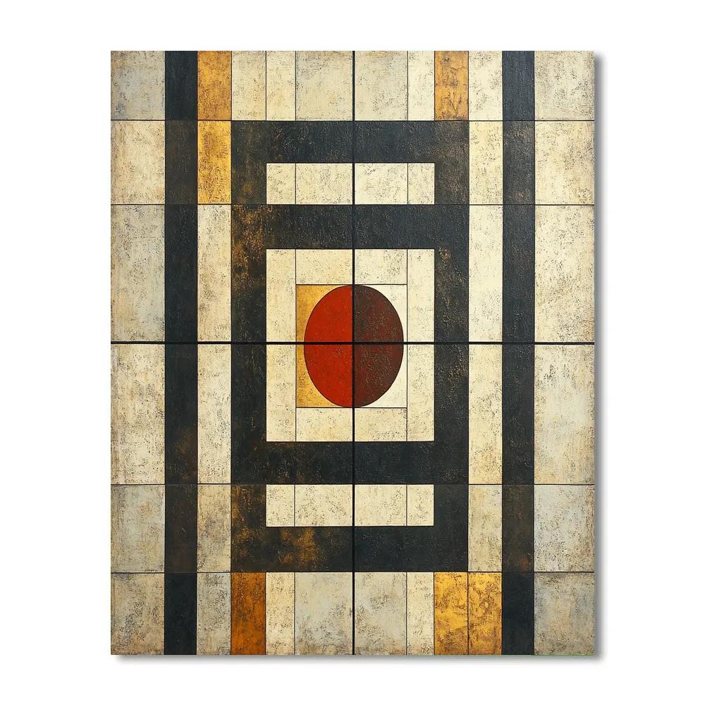 Kazimir Malevich Inspired Quiet Geometry Painting by numbers kit