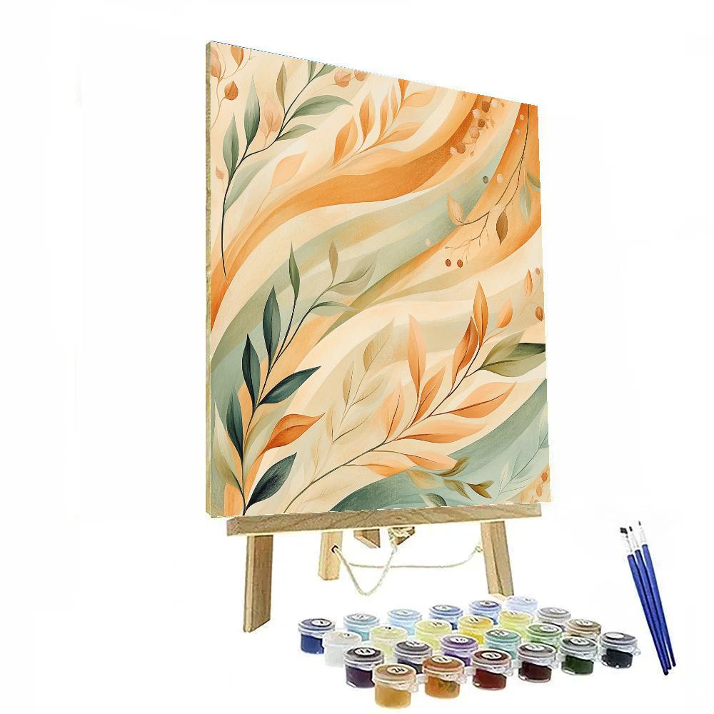 Alphonse Mucha Inspired Autumnal Wind Chorus Paint by numbers art