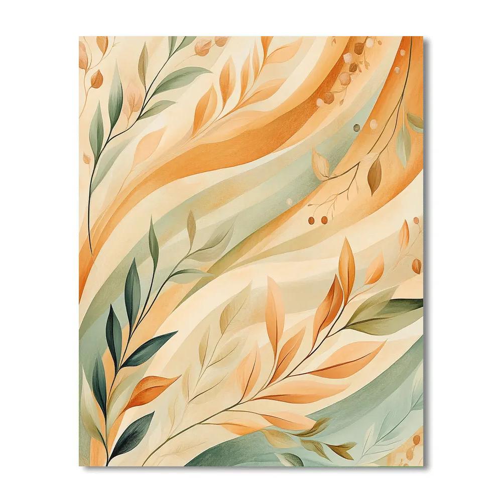 Alphonse Mucha Inspired Autumnal Wind Chorus Paint by numbers art