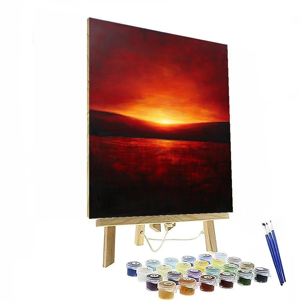 Mark Rothko Inspired Ember Horizon DIY paint by numbers