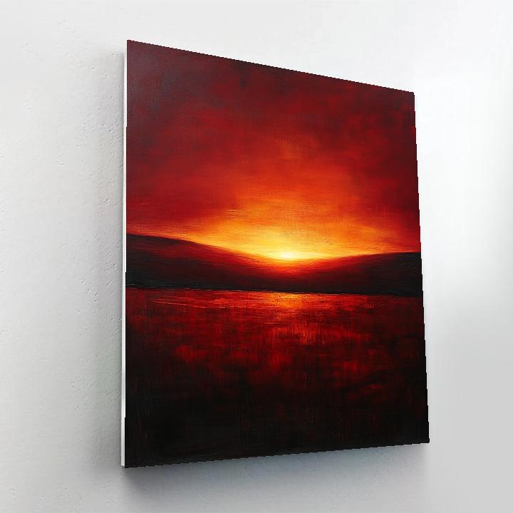 Mark Rothko Inspired Ember Horizon DIY paint by numbers