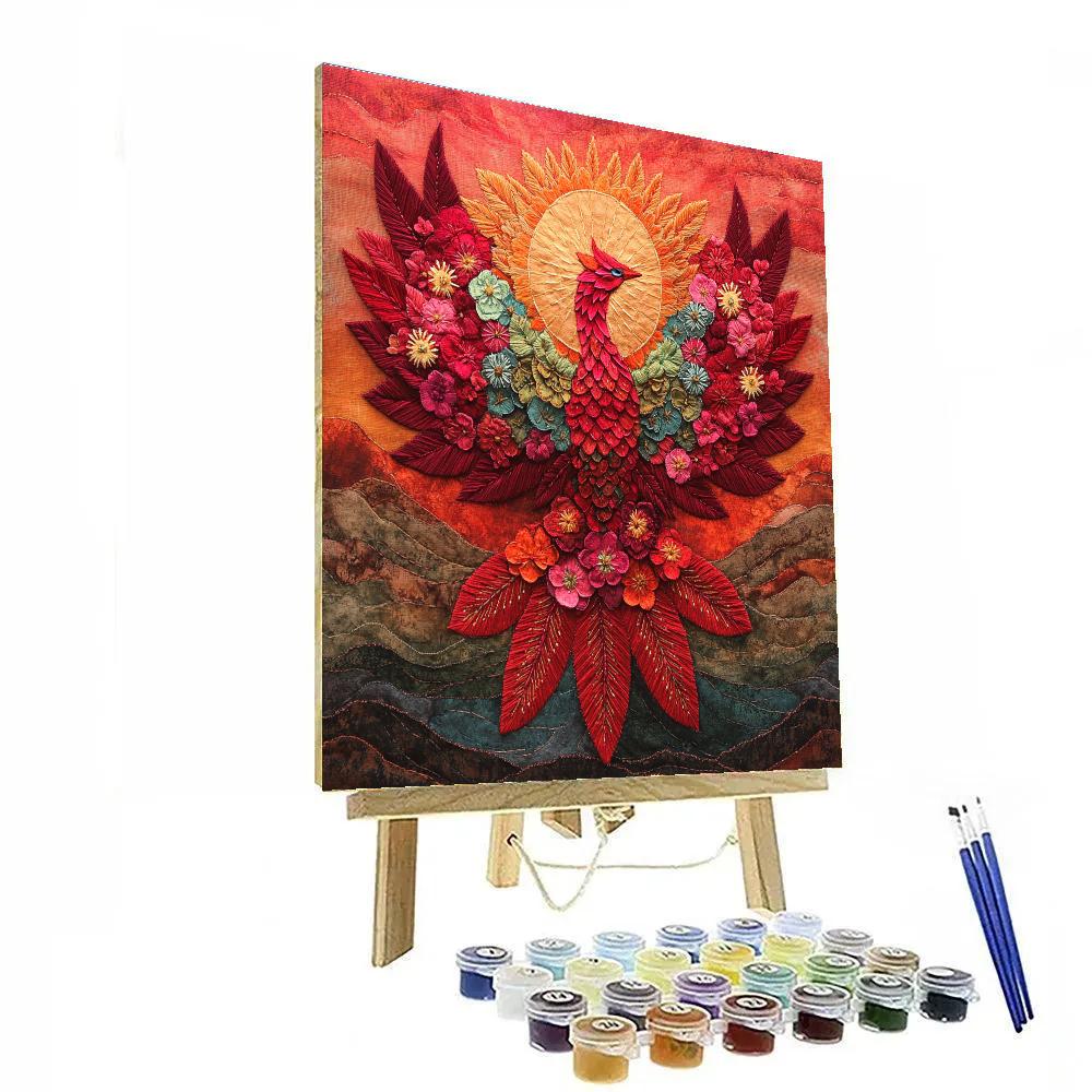 Frida Kahlo Inspired Phoenix Of Petals paint by numbers