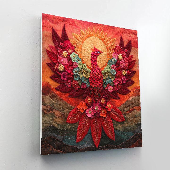 Frida Kahlo Inspired Phoenix Of Petals paint by numbers