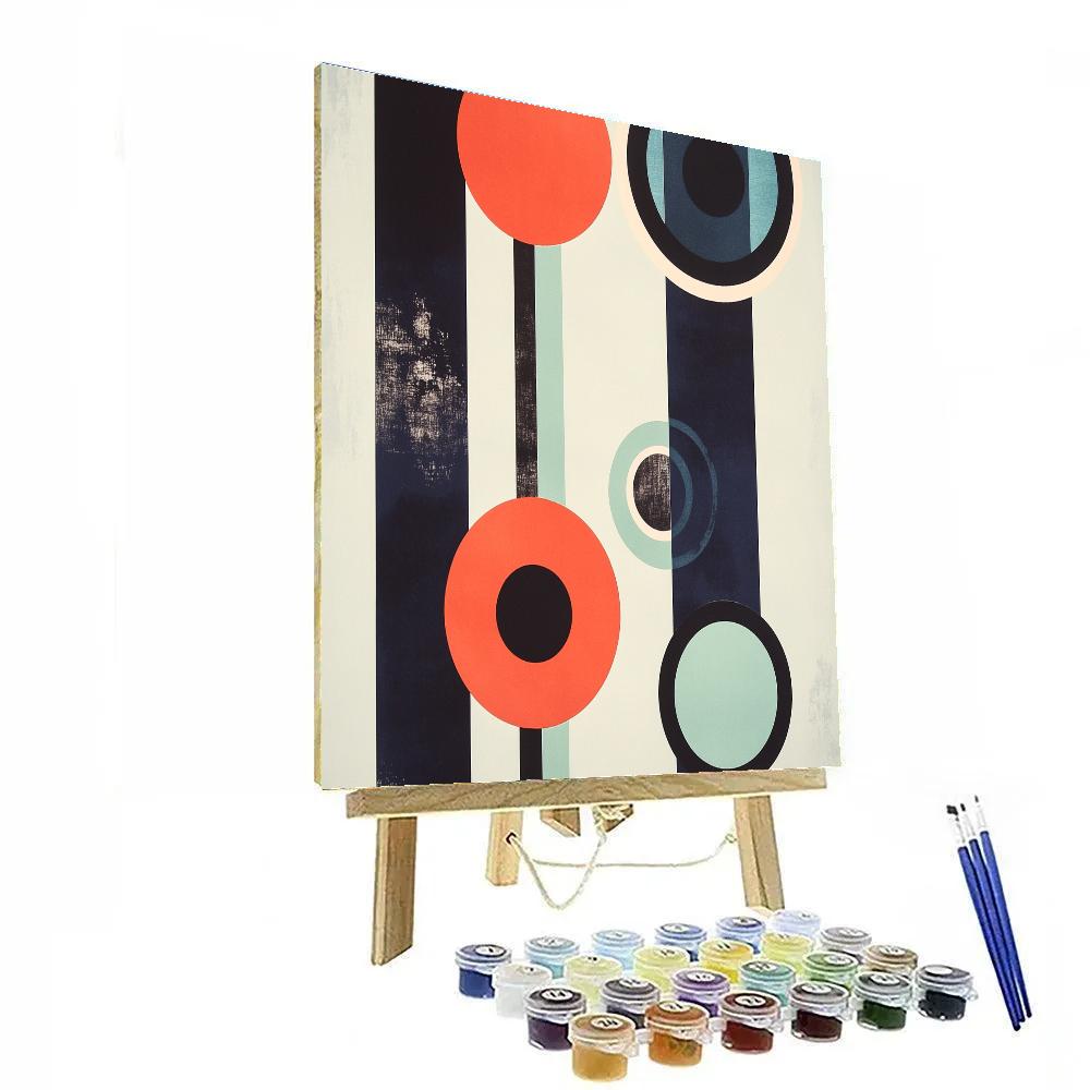 Kazimir Malevich Inspired Orbiting Planes Numbered painting kits