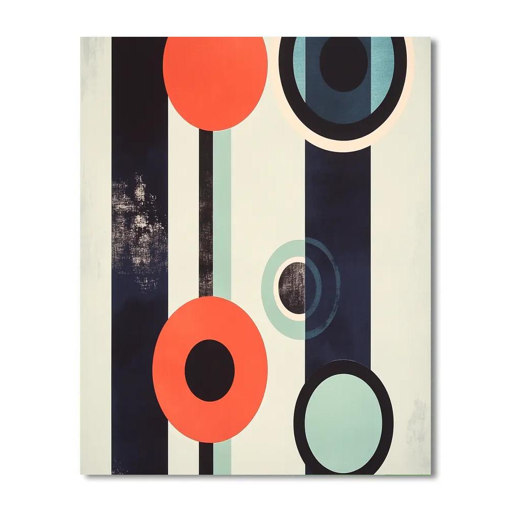 Kazimir Malevich Inspired Orbiting Planes Numbered painting kits