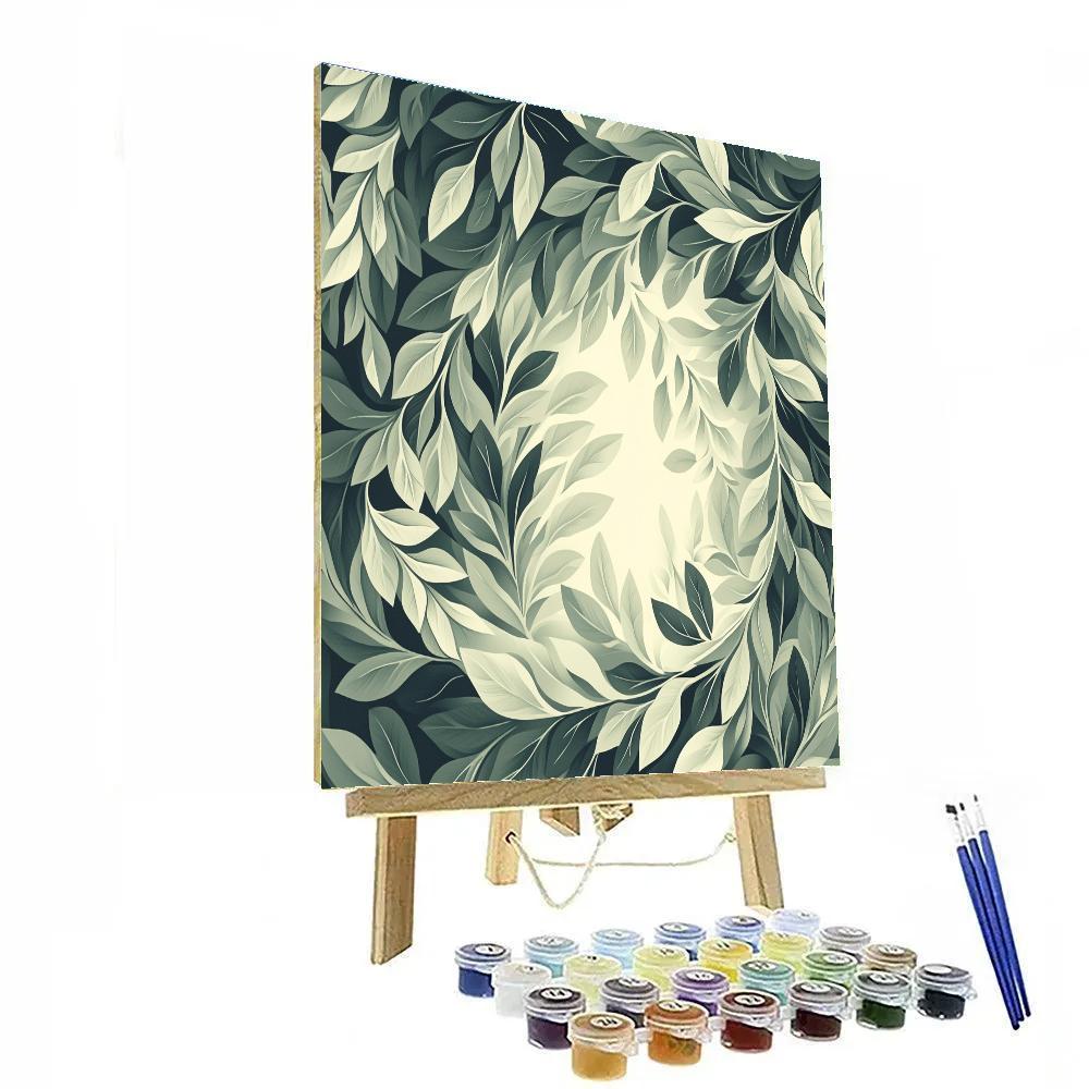 M.C. Escher Inspired Celestial Mobius Garden Paint by numbers art