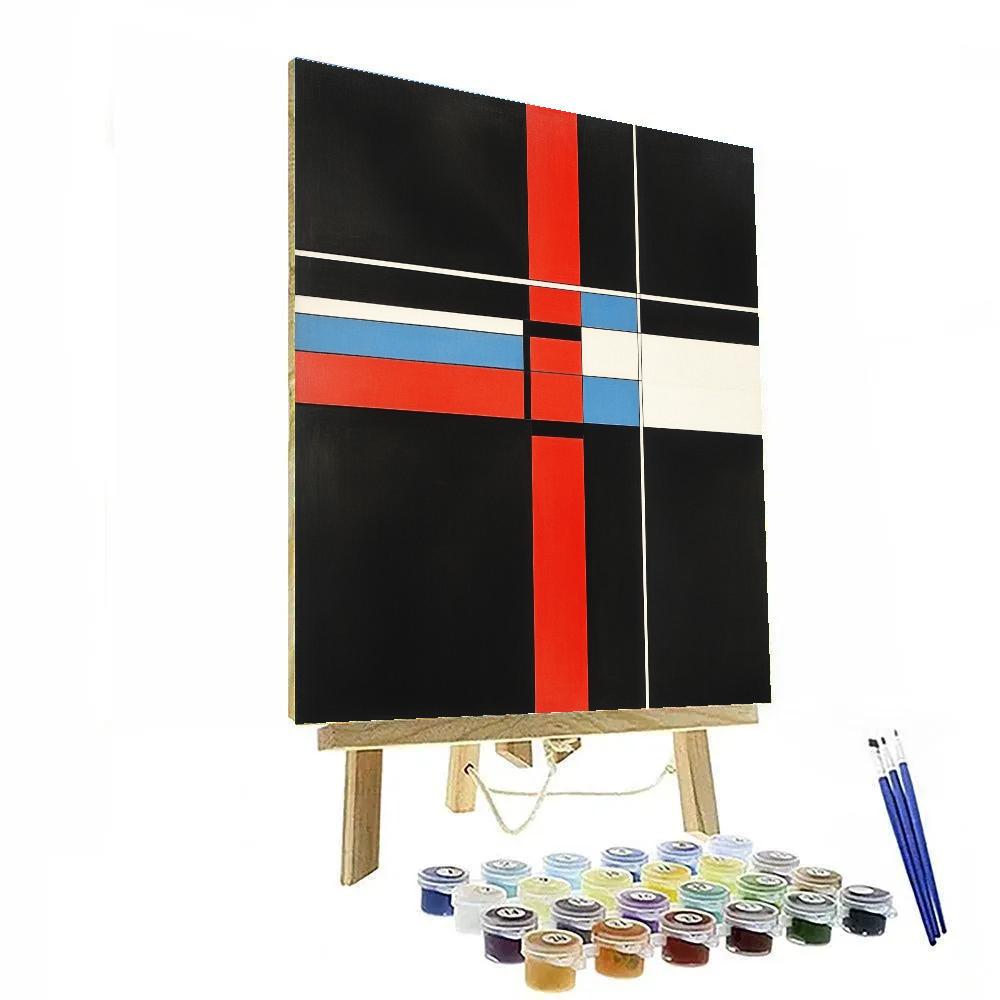 Kazimir Malevich Inspired Orbital Silence Number painting