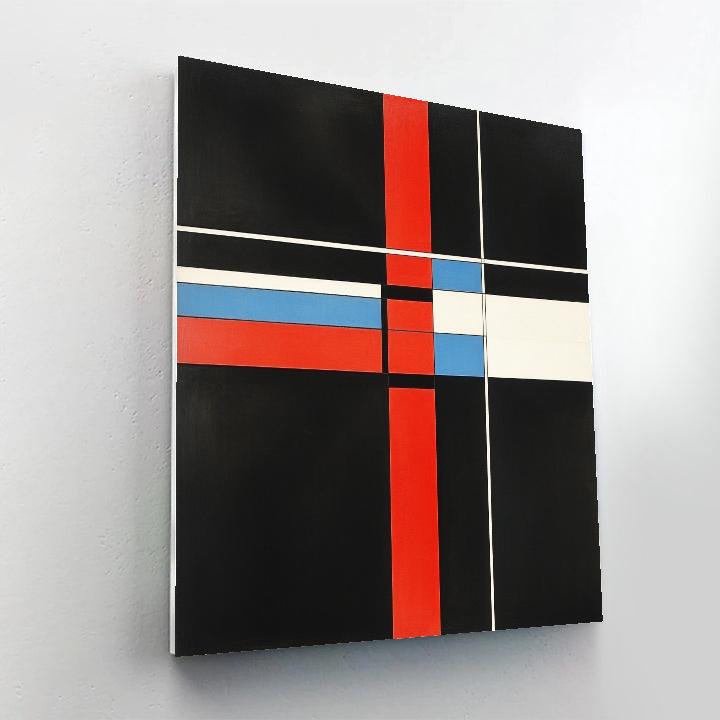 Kazimir Malevich Inspired Orbital Silence Number painting