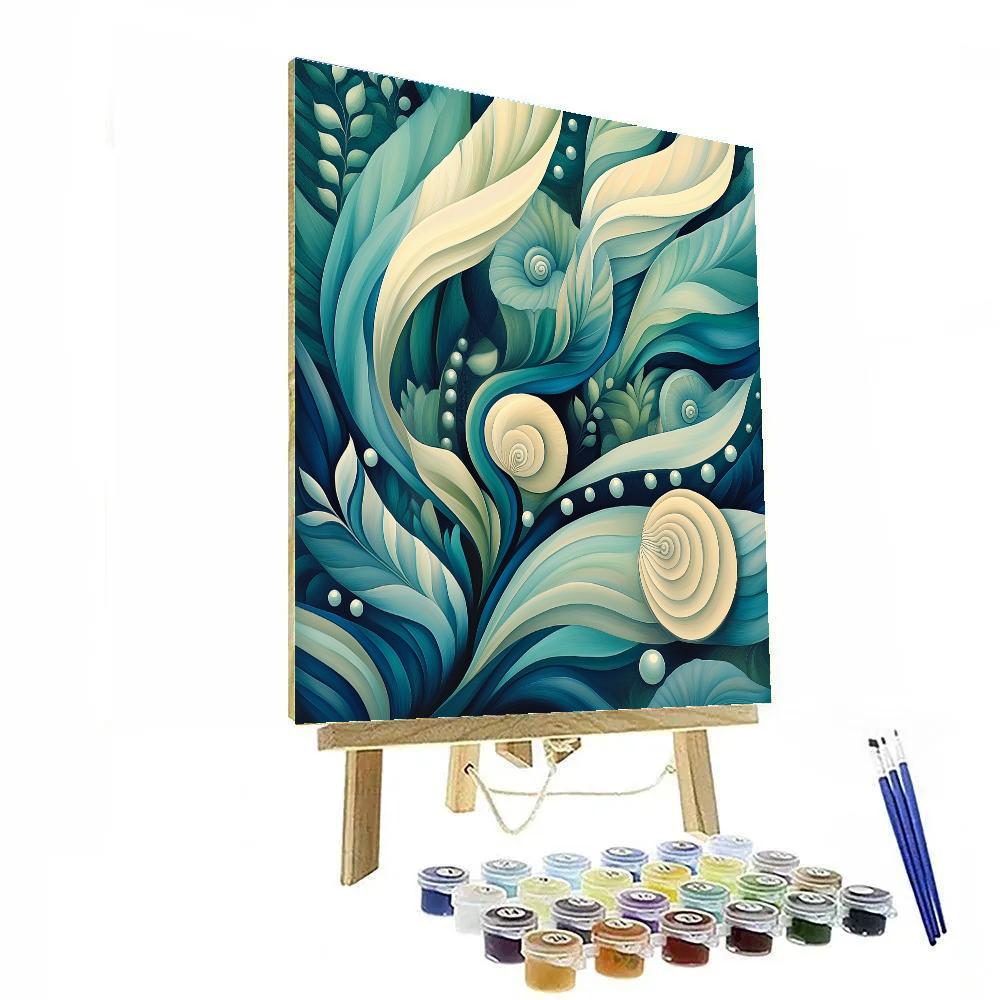 Alphonse Mucha Inspired Oceanweed Symphony Paint by numbers kits