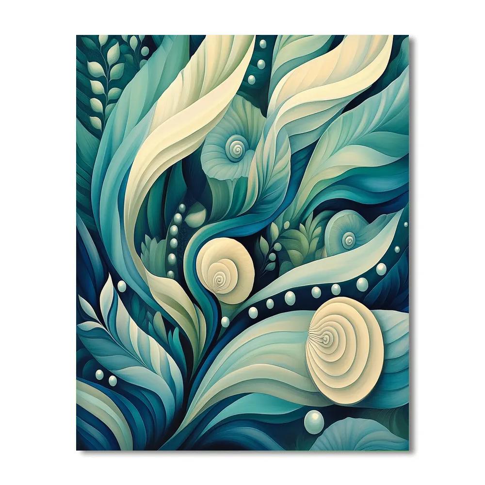 Alphonse Mucha Inspired Oceanweed Symphony Paint by numbers kits