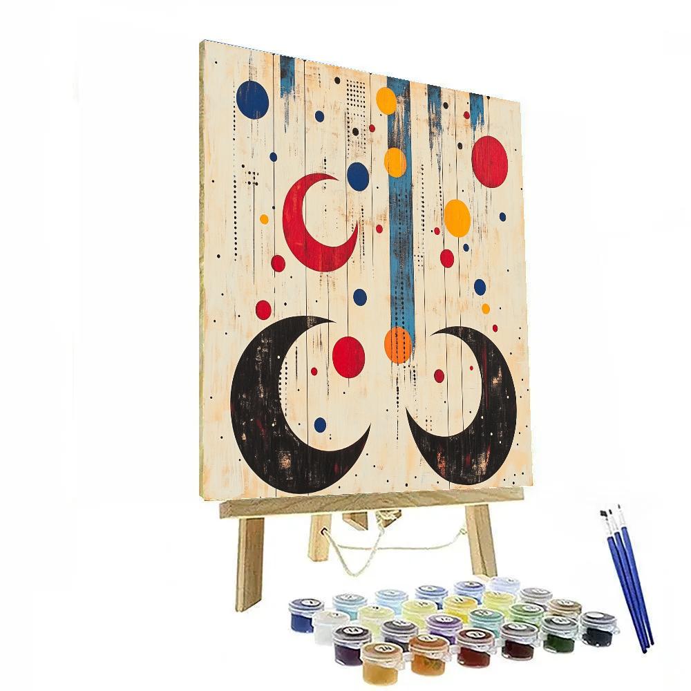 Joan Miró Inspired Lunar Melody painting number kit