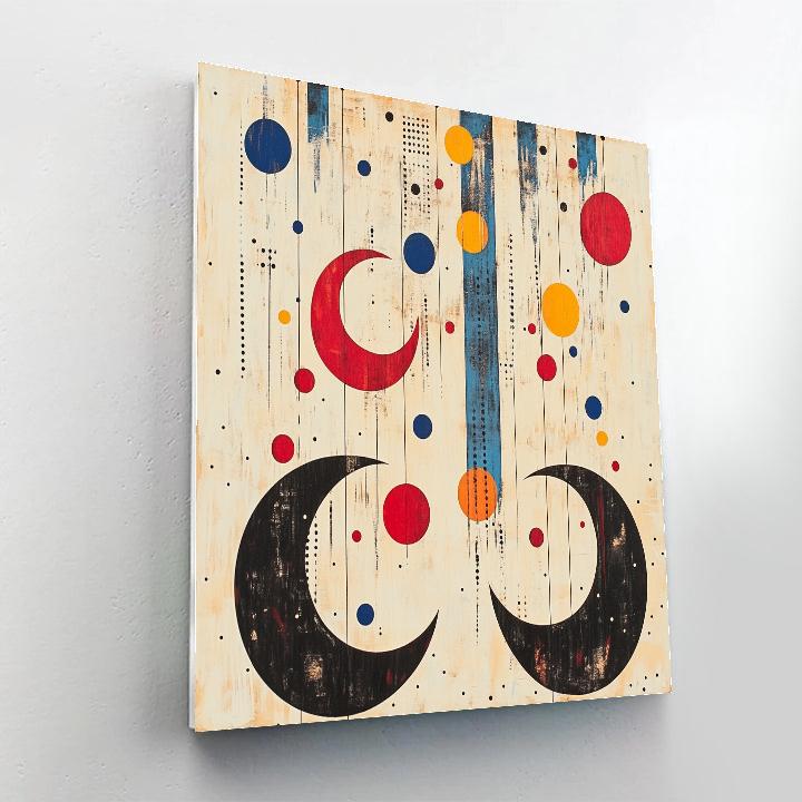 Joan Miró Inspired Lunar Melody painting number kit
