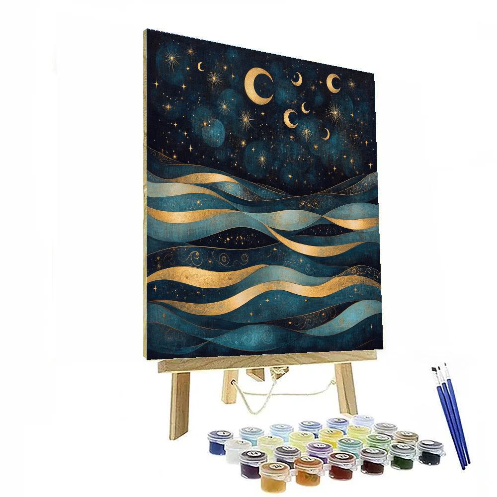 Gustav Klimt Inspired Celestial Tapestry Paint by numbers kits