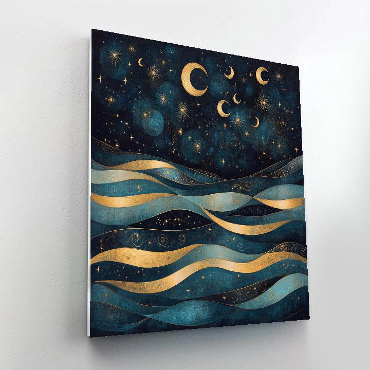 Gustav Klimt Inspired Celestial Tapestry Paint by numbers kits
