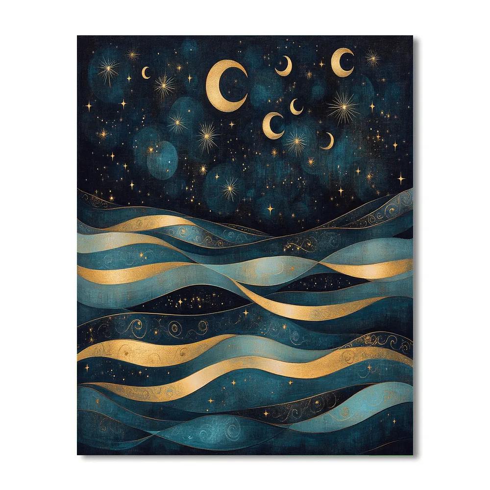 Gustav Klimt Inspired Celestial Tapestry Paint by numbers kits
