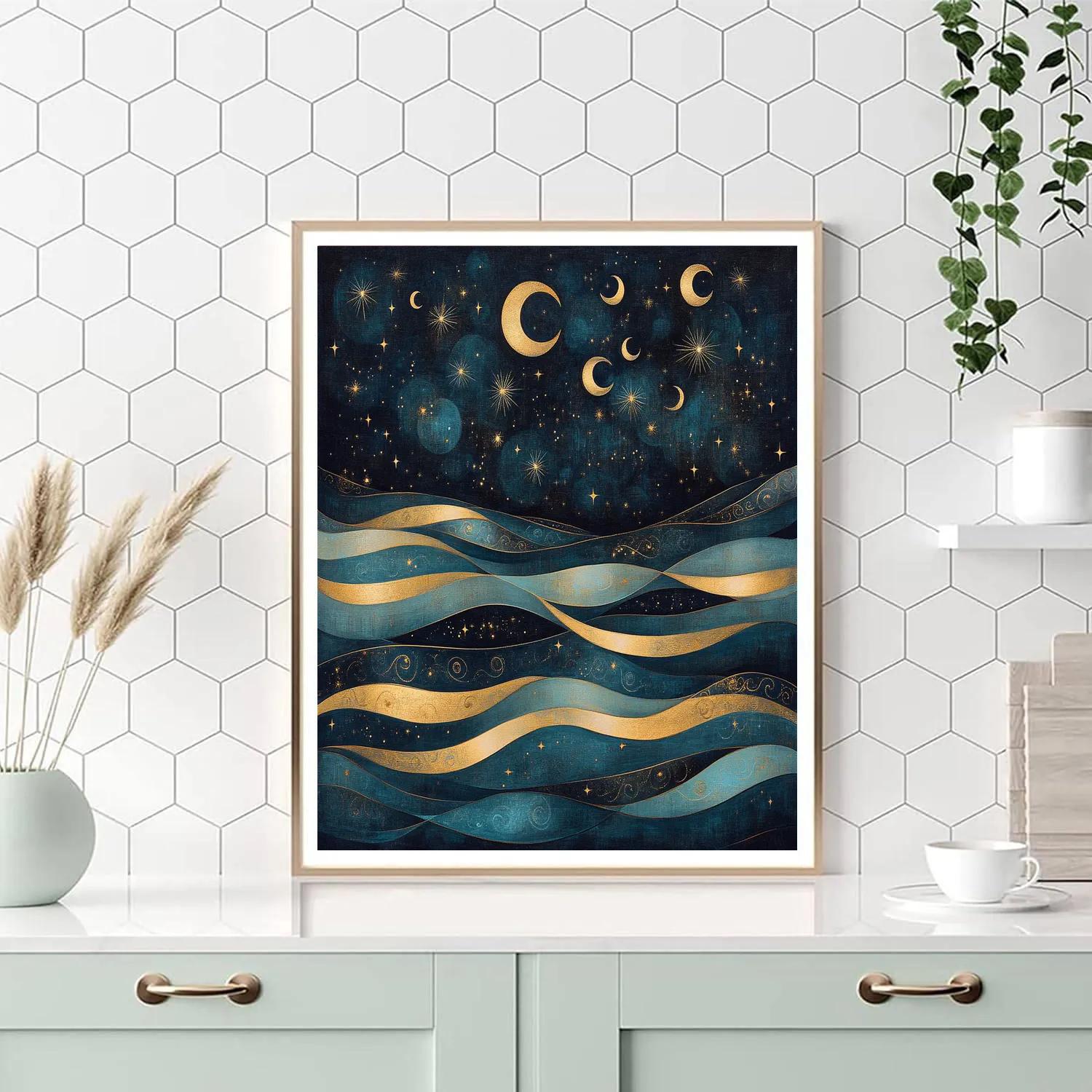 Gustav Klimt Inspired Celestial Tapestry Paint by numbers kits