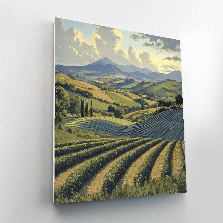 Paul Cézanne Inspired Mountain Harmony Painting by numbers kit