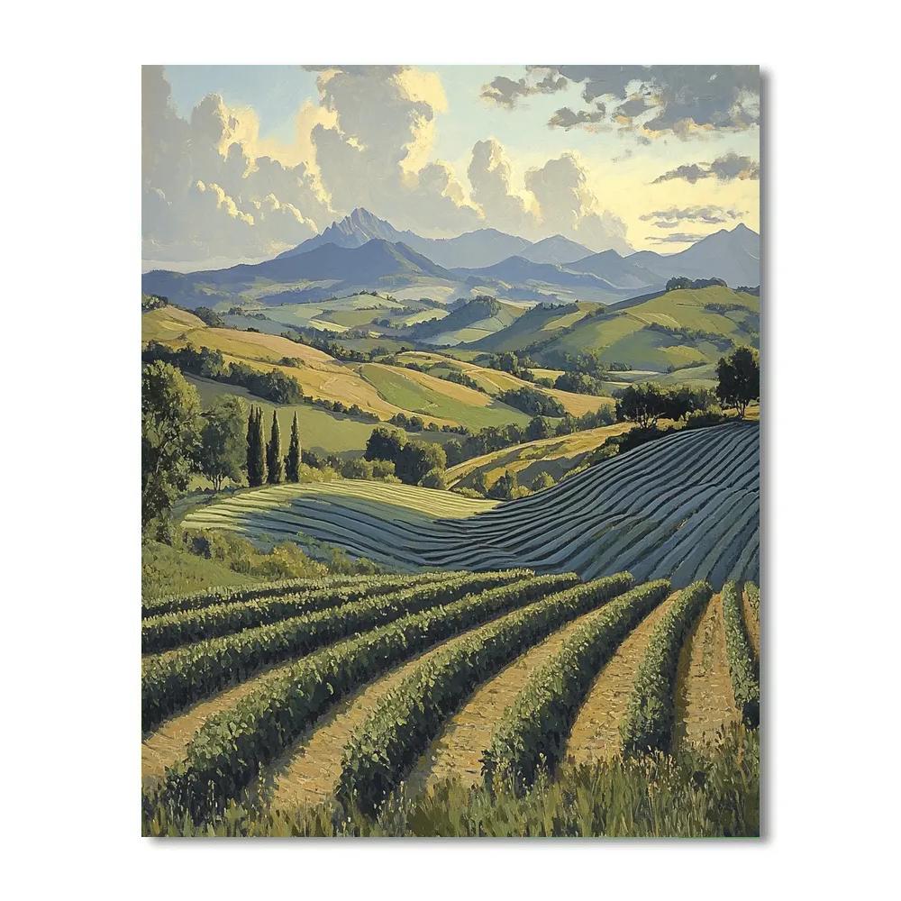 Paul Cézanne Inspired Mountain Harmony Painting by numbers kit