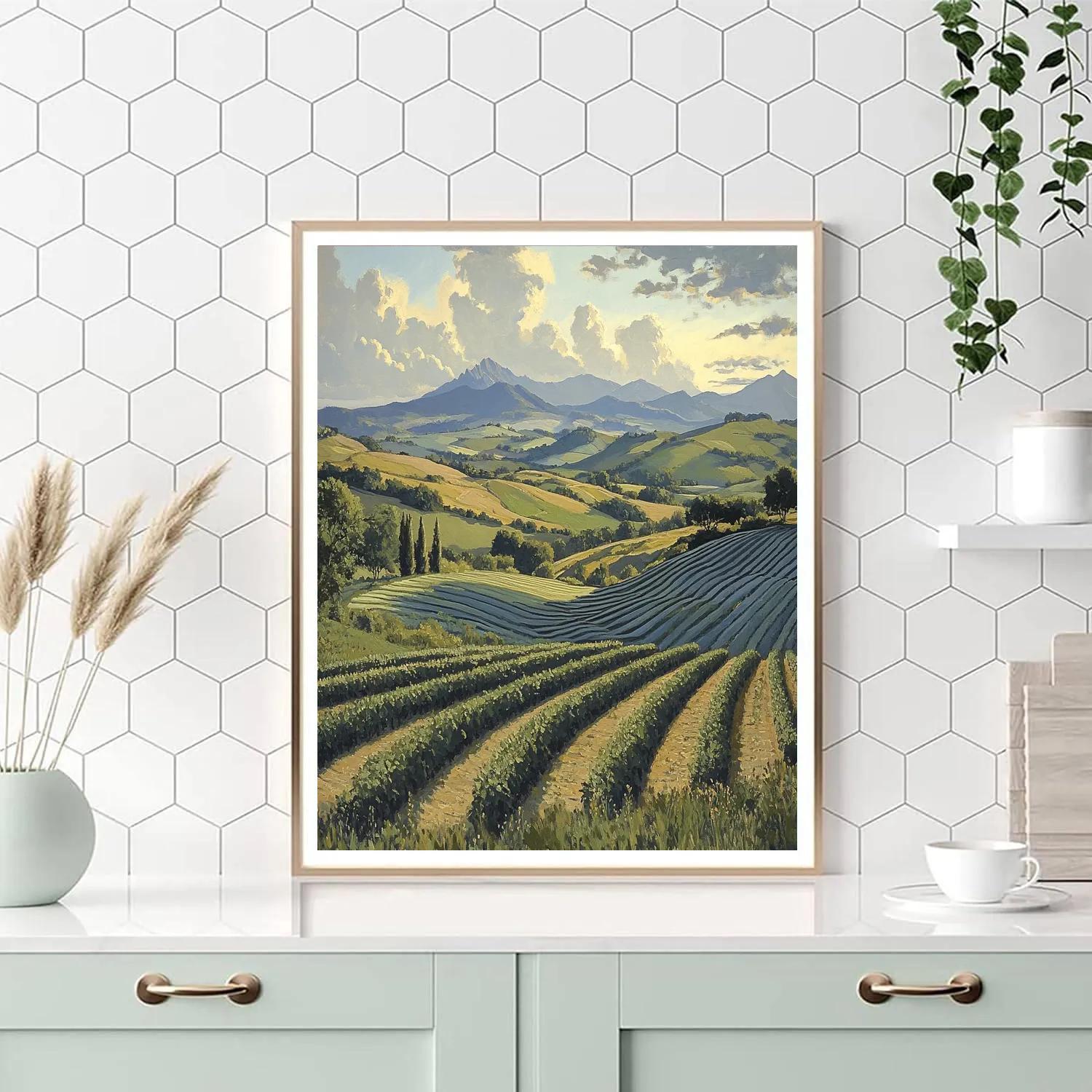 Paul Cézanne Inspired Mountain Harmony Painting by numbers kit