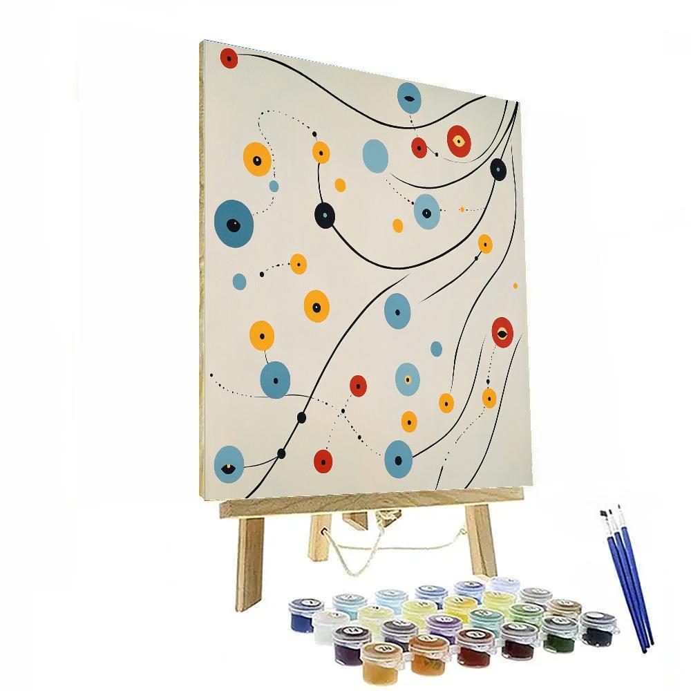 Joan Miró Inspired Silent Constellation paint by number