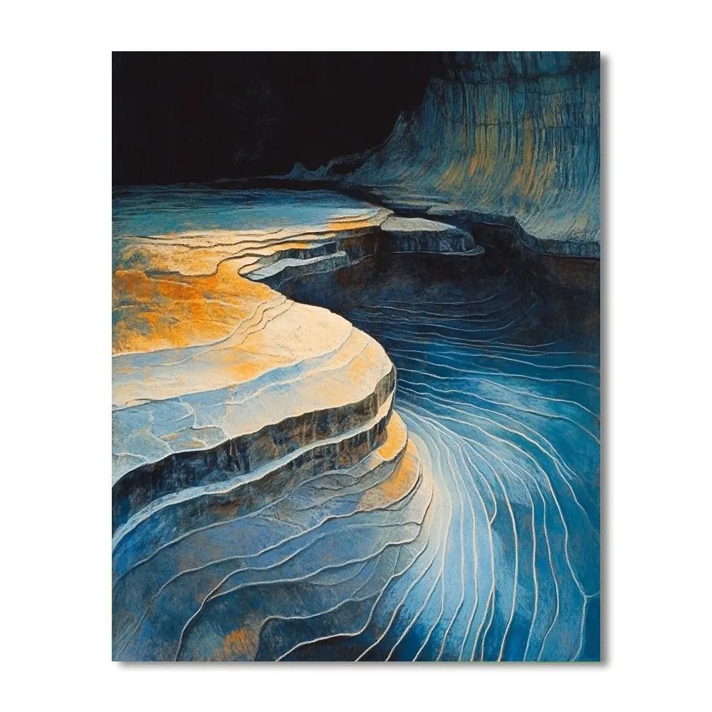 Edgar Degas Inspired Riverstone Patterns painting number kit