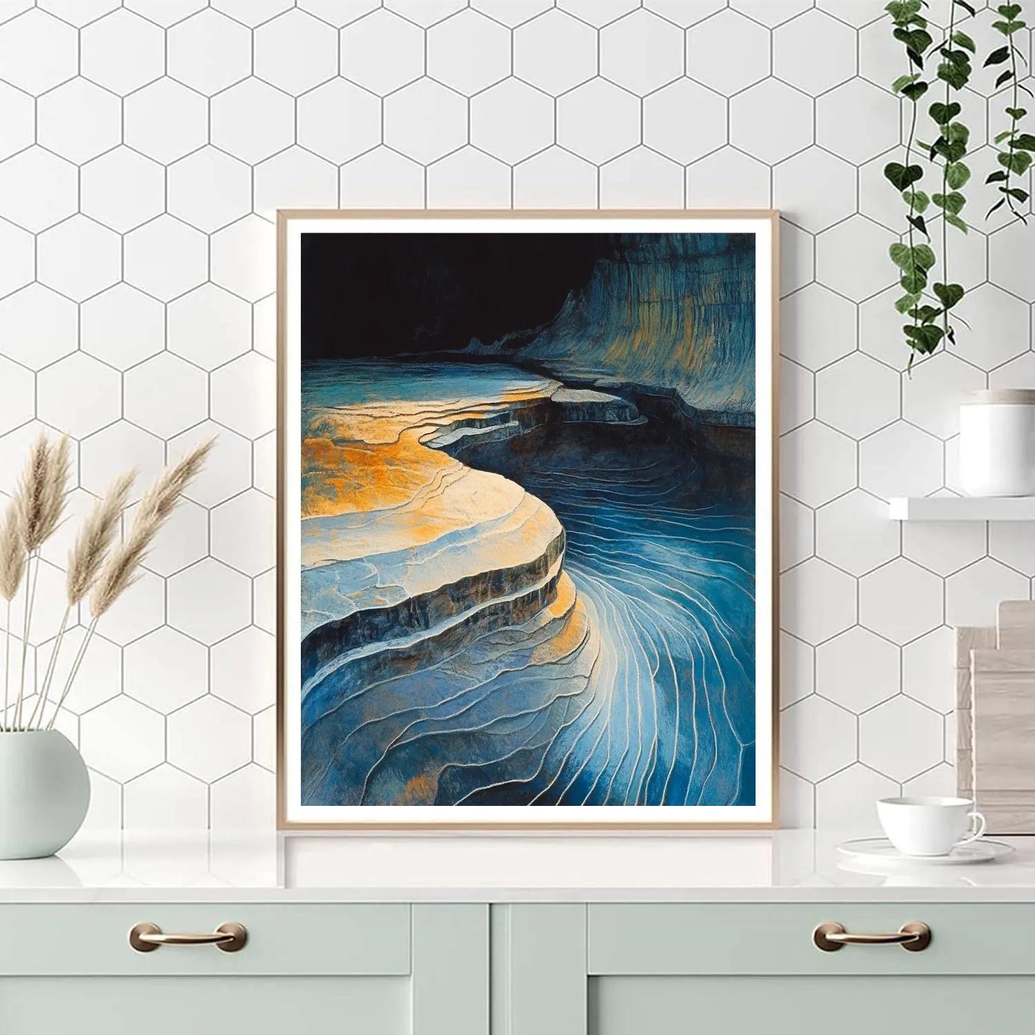 Edgar Degas Inspired Riverstone Patterns painting number kit