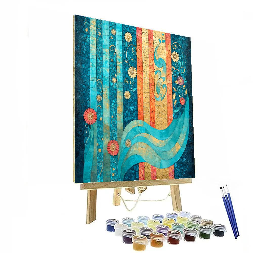 Gustav Klimt Inspired Aurora Mosaic Paint by numbers kits