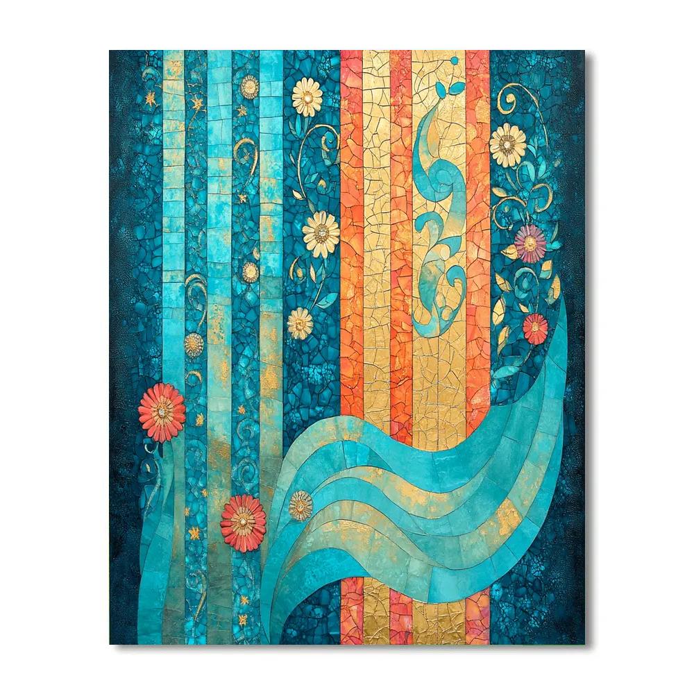 Gustav Klimt Inspired Aurora Mosaic Paint by numbers kits