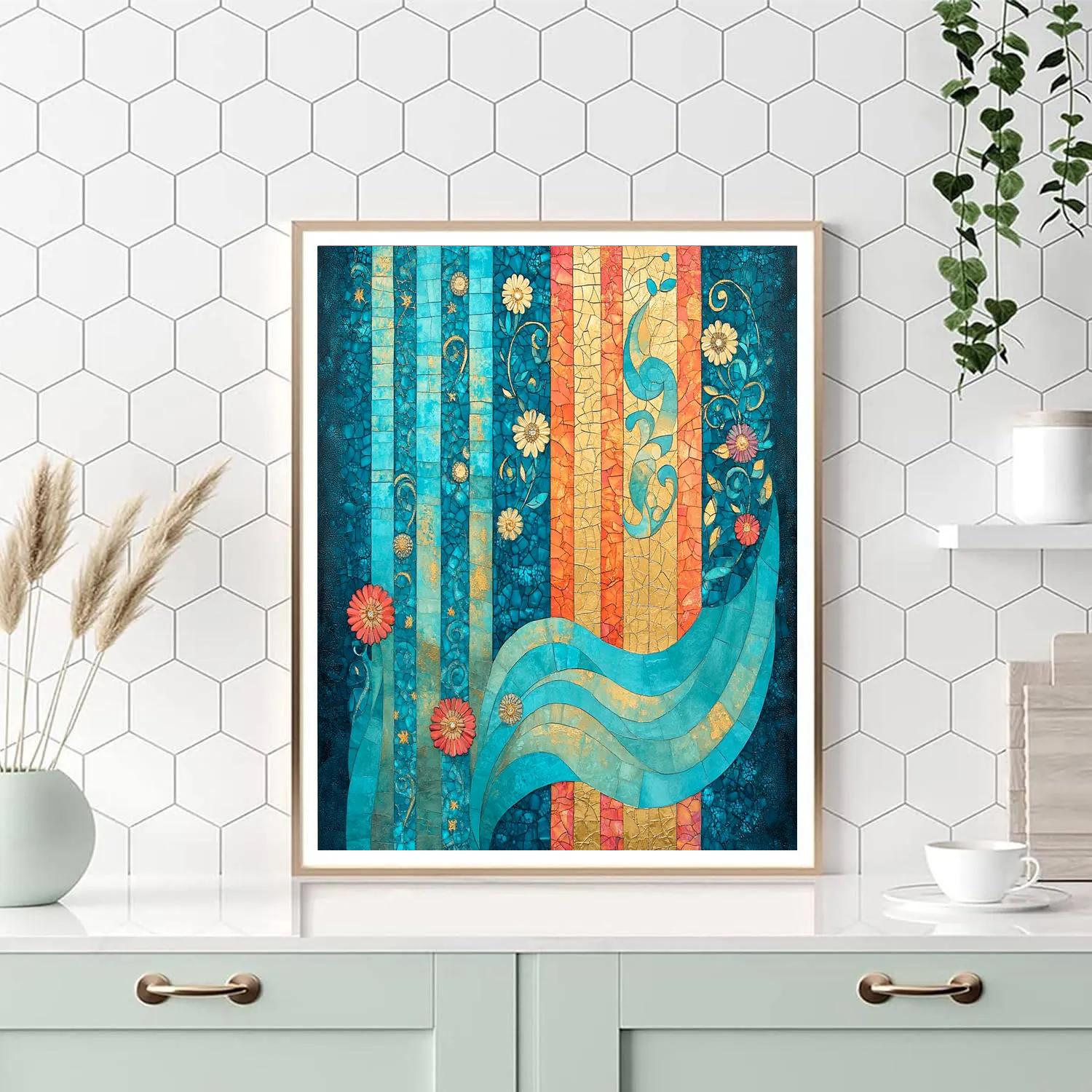 Gustav Klimt Inspired Aurora Mosaic Paint by numbers kits